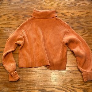 Orange Cropped Sweater